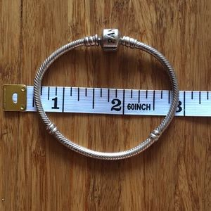 Authentic Pandora Sterling Silver Charm Bracelet